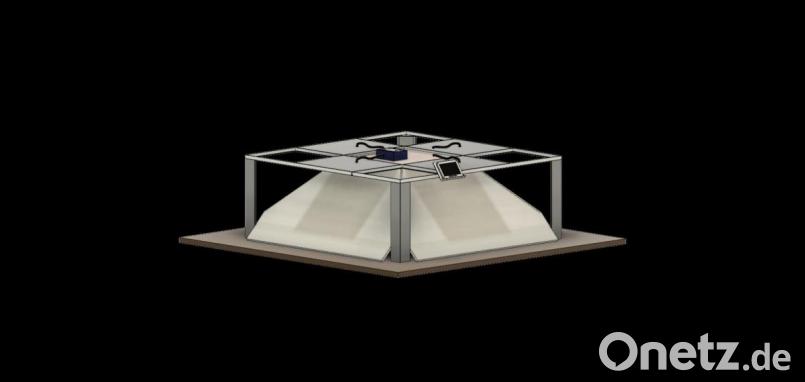 Das Modell des Hologrammprojektors. Bild: exb