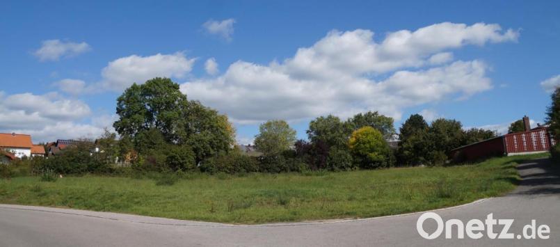 Auf dem Grundstück (im Vordergrund) an der Ufertalstraße entsteht die Anlage mit 19 Wohneinheiten durch die Genossenschaft „9Bürger eG“. Im nächsten Frühjahr soll mit dem Bau begonnen werden. Bild: weu