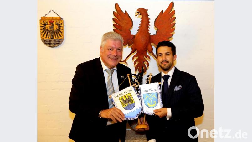 Bürgermeister Günter Stich und Jan Opl Bild: mef