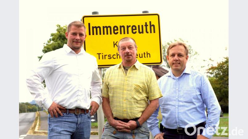 Florian Hösl, Ludwig Melzner und Jürgen Kreuzer(v.l.) gehören noch ihren Fraktionen des Gemeinderats an. Sie treten bei der Kommunalwahl 2020 aber gemeinsam bei der neu gegründeten Immenreuther Wählergemeinschaft. Bild: bkr