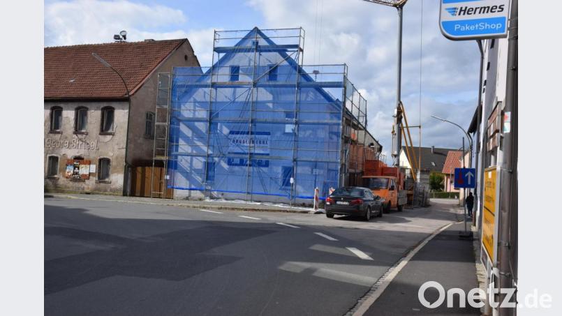 Die Umbauarbeiten am Anwesen Marktplatz 2 schreiten weiter voran. Bild: fla