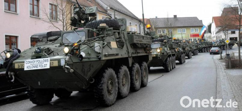 Eine Stryker-Kampftruppe als Partner, geht das? Der Hirschauer Stadtrat diskutierte diese Frage und entschied schließlich, es beim inoffiziellen Modus zu belassen.. Bild: Stephan Huber