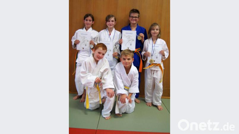 Über gute Resultate freuten sich die Nachwuchs-Judokas des 1. FC Schwarzenfeld. Bild: exb