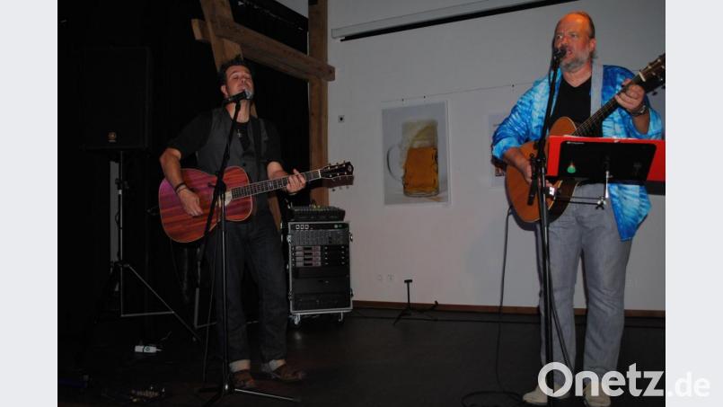 Duett im Kunsthaus: Markus Rill (links) und Mr. Jones Bild: gag