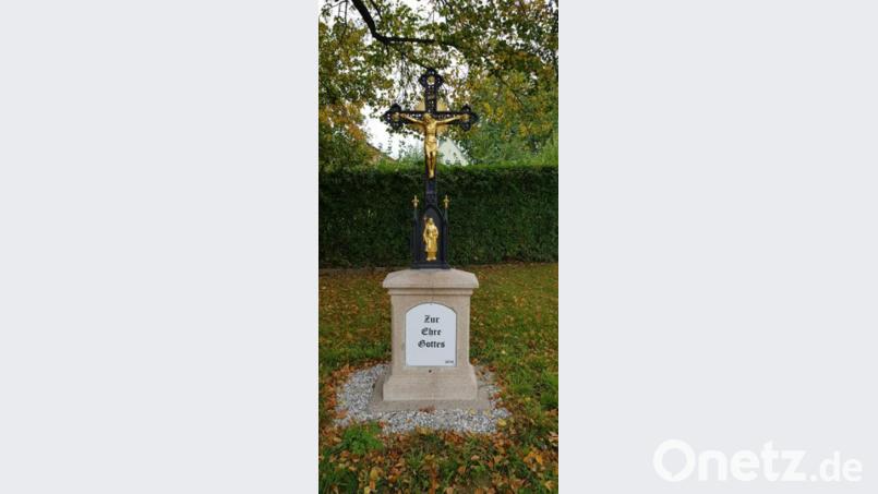 Das &quot;Grouber&quot;-Marterl befindet sich zwischenzeitlich im Besitz der Stadt. Die Familie Kick überließ es der Stadt. Bild: dob