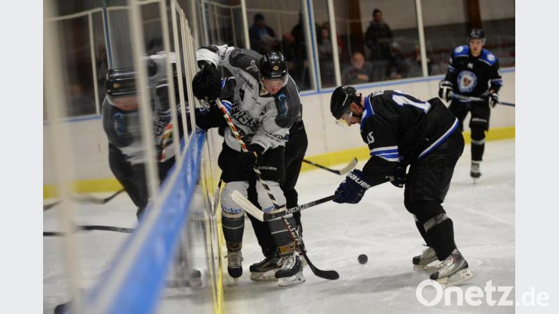 Letztes Testspiel für den ERSC Amberg (in Weiß) vor dem Start in die neue Landesliga Saison. Der EHC Regensburg war hierfür zu Gast in Amberg. Bild: Andreas Brückmann