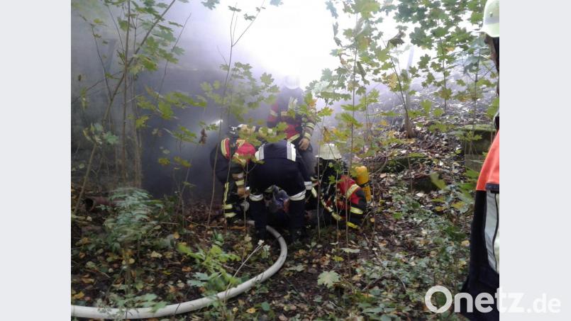 Feuerwehrübung zur Brandschutzwoche in Mitterteich. Bild: exb