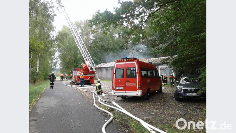 Feuerwehrübung zur Brandschutzwoche in Mitterteich. Bild: exb