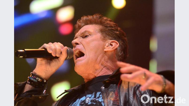 David Hasselhoff bei seinem Auftritt n München. Bild: Kunz