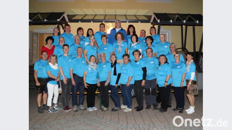 Mit einer stattlichen Gruppe waren die Wanderfreunde aus Oberviechtach bei der Weltmeisterschaft in Österreich vertreten. Dazu gehörten auch internationale Wegbegleiter wie Petra Cowburn aus Großbritannien und ihre Familie (vordere Reihe, ab Zweite von links). Sie ist die Tochter von Wandervereinsmitglied Toni Zimmert (mittlere Reihe, Zweiter von links). Bild: exb/Fotostudio Kraus