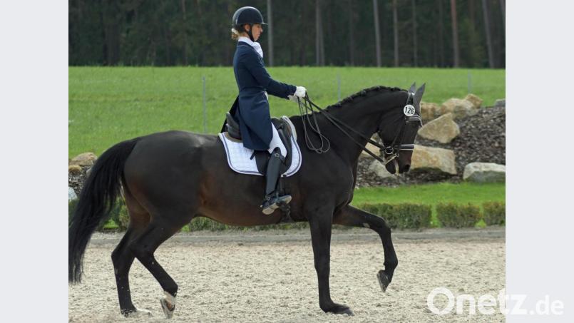 Für Titelverteidigerin Susanne Hubrich reichte es im Finale der Amateur-Dressurprüfung Kl. S* zum sechsten Rang. Bild: Norbert Dietl.