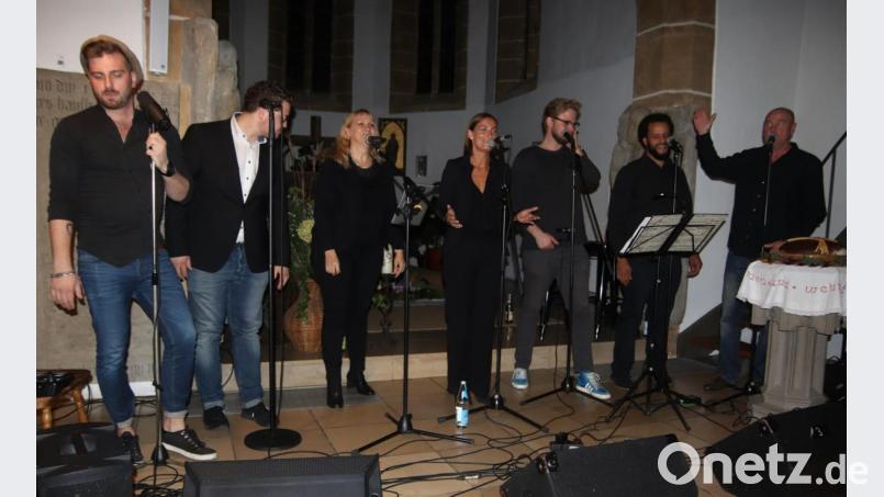 In der Johanniskirche begeisterte das internationale besetzte A-Capella-Ensemble "Stimmkreis" die Zuhörer. Bild: mfh