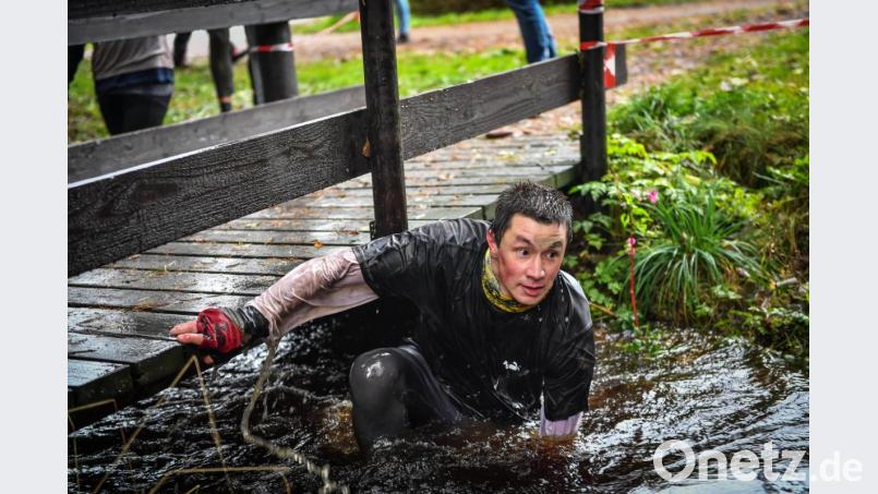 Empfindlich durfte man nicht sein, um beim "Rockman Run" zu bestehen. Bild: Florian Miedl/fph