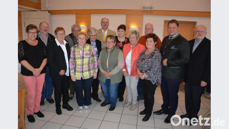 Neuwahlen gab es beim VdK Mitterteich. Im Bild (von links) Petra Forster, Michael Weiß, Karin Stryzek, Josef Köstler, Evi Häckl, Karola Kamm, Vorsitzender Norbert Häckl, Roswitha Wunderlich, Petra Pirkl, Herma Laumer, Heinz Herdegen, Gudrun Spitzl, Zweiter Bürgermeister Stefan Grillmeier und Kreisgeschäftsführer Harald Gresik. Bild: jr