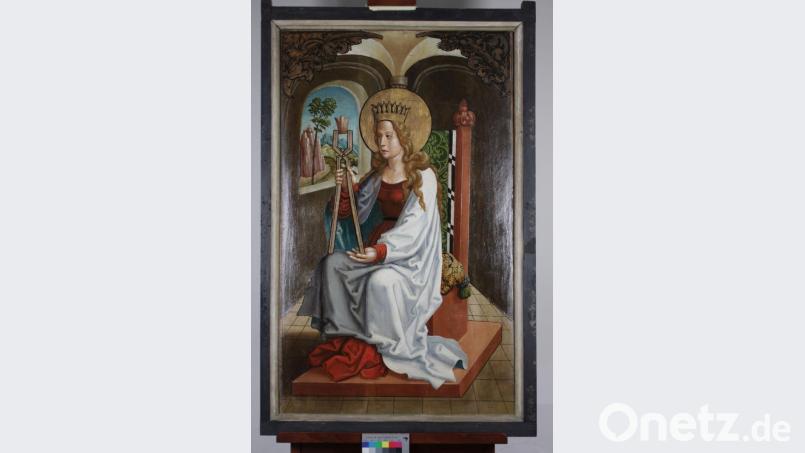Dieses Tafelbild wird im kommenden Jahr in Nabburg bei der Ausstellung „AllerHeiligen“ gezeigt und derzeit aufwendig in Regensburg restauriert. Bild: Museum der Stadt Regensburg/Annette Kurella