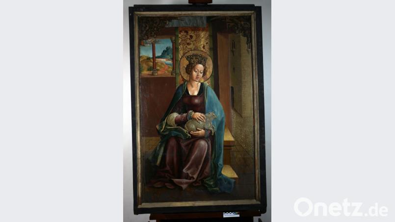 Dieses Tafelbild wird im kommenden Jahr in Nabburg bei der Ausstellung „AllerHeiligen“ gezeigt und derzeit aufwendig in Regensburg restauriert. Bild: Museum der Stadt Regensburg/Annette Kurella