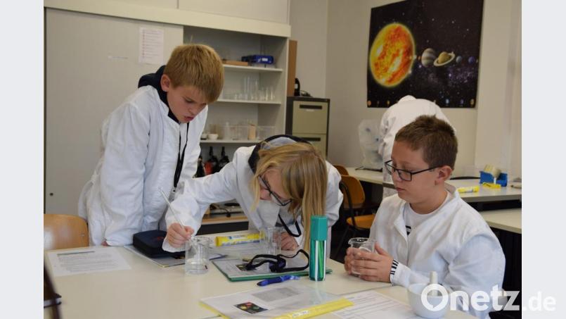 Kleine Forscher unter sich. Bild: exb