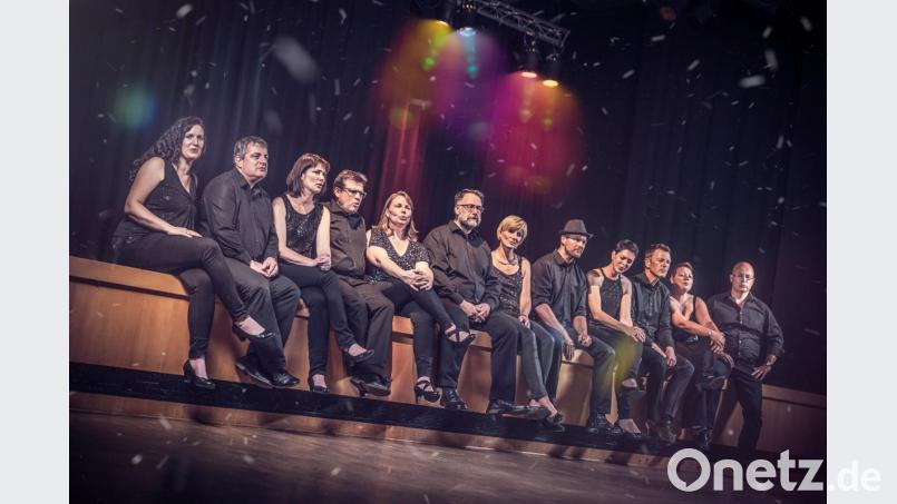 Im Bild von links nach rechts: Die SunnySongdays sind: Uli Strobl, Jürgen und Michaela Krieg, Alex und Christine Eikam, Thomas Peter, Eva Schlenker, Andy und Simone Prechtl, Matthias Knab, Brischitte Bodensteiner, Norbert Peter. Bild: Andreas Prechtl/exb