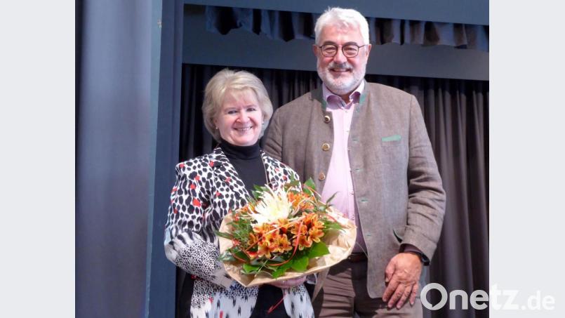 Organisatorin Gabi Fröhlich und Bürgermeister Rupert Troppmann. Bild: Schönberger, Ferdinand [fsb]
