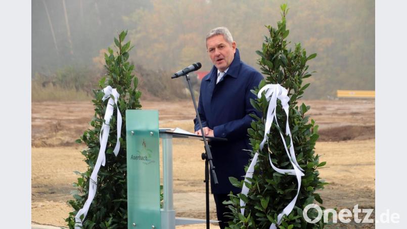Bürgermeister Joachim Neuss bei seiner Festrede Bild: jma