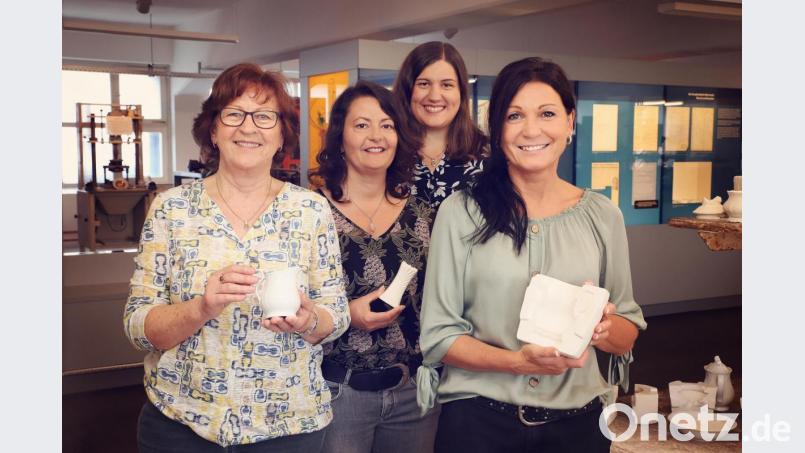 Veronika Csakli, Nicole Schuller, Barbara Habel und Marion Papsch (von links) engagieren sich für Museumsarbeit. Bild: Sara Schumann