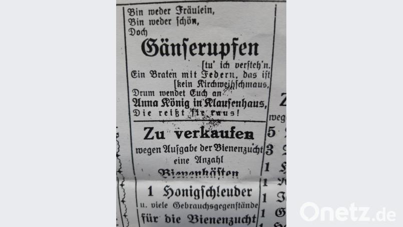 Allerweltskirwa: Originelle Anzeigen deuten auf die Feierlichkeiten hin. Bild: gis