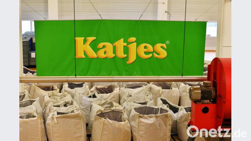 Das Logo von Katjes in einer Produktionshalle. Foto: Ralf Hirschberger/dpa-Zentralbild/dpa/Archivbild Bild: Ralf Hirschberger
