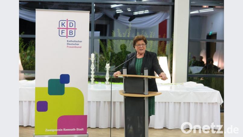 In ihrer Festansprache würdigte Barbara Stamm die Verdienste des Katholischen Frauenbundes. Bild: jzk