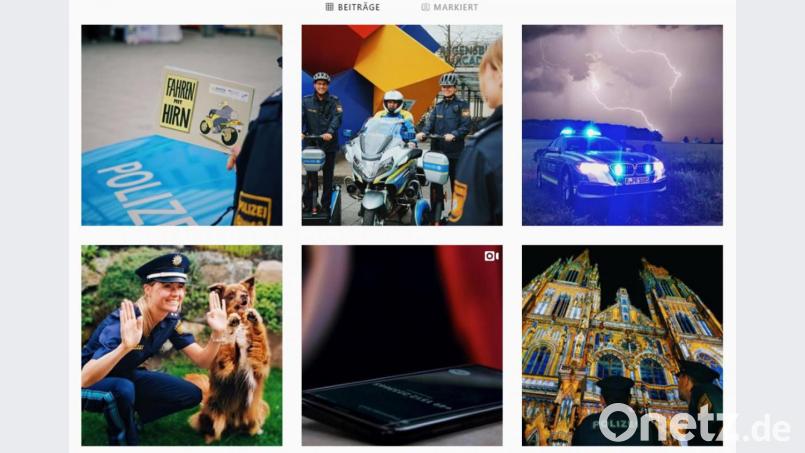 Die Polizei Oberpfalz ist auch bei Instagram. Bild: www.instagram.com/polizeiopf/