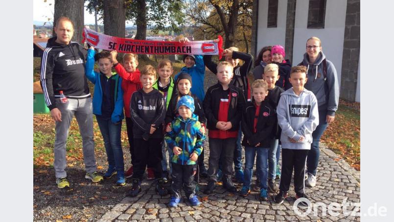 Selbst die &quot;Jüngsten&quot; des Sportclubs Kirchenthumbach sind beim IVV-Wandertag dabei. Bei den teilnehmenden Vereinen aus der Marktgemeinde sichern sie sich den vierten Platz. Bild: (exb) Manfred Schaller