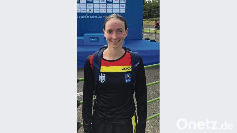 Marlene Gomez-Islinger freute sich über den 10. Platz beim Triathlon-Weltcup in Japan. Bild: exb