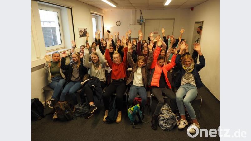 Erst die &quot;#Erasmusdays 2019&quot;, am Wochenende darauf ein Workshop in den Bavaria-Filmstudios München: Die EHG-Erasmus+-Projektgruppe ist motiviert. Bild: exb