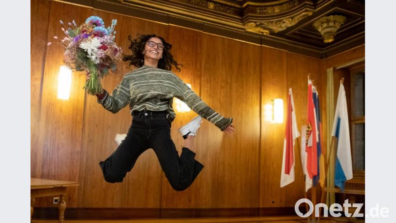 Das neu gewählte Nürnberger Christkind, Benigna Munsi. Foto: Daniel Karmann/dpa Bild: Daniel Karmann