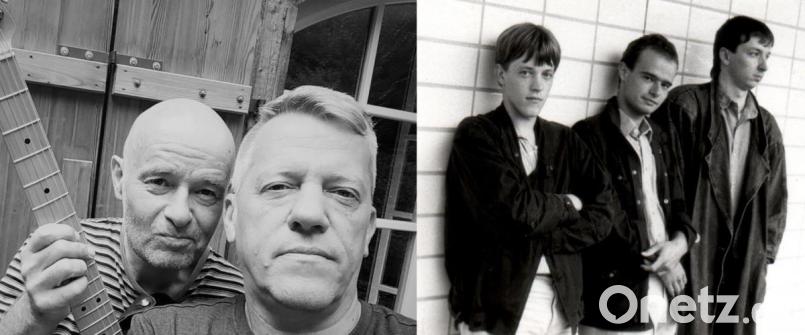 Damals und heute: Martin Winterholler und Kalle Dobler (linkes Bild, von links) sind die verbliebenen "Ohrwaschl", die 1979 bis 1990 aus Dobler, Winterholler und Johannes Schuster (rechtes Bild, von links) bestanden. Bild: exb