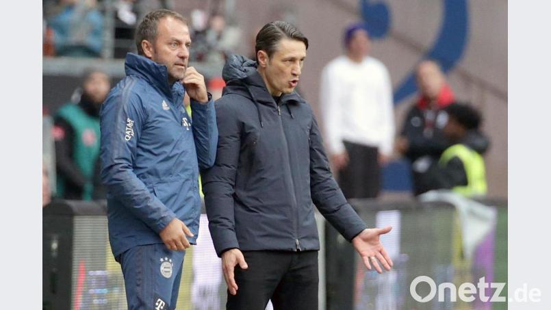 Trainer Niko Kovac (rechts) ist beim FC Bayern München Geschichte. Der bisherige Co-Trainer Hansi Flick bereitet die Mannschaft auf die Spiele gegen Piräus (Champions-League) und Dortmund (Liga) vor. Bild: Hasan Bratic/dpa