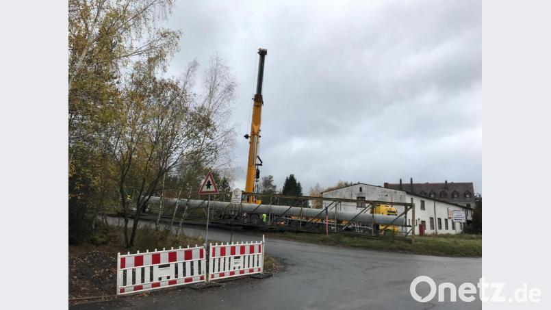 Das Förderband vom Steinbruch am Teichelberg bis zur Werkstraße ist demontiert worden. Bild: Thomas Döhler/exb