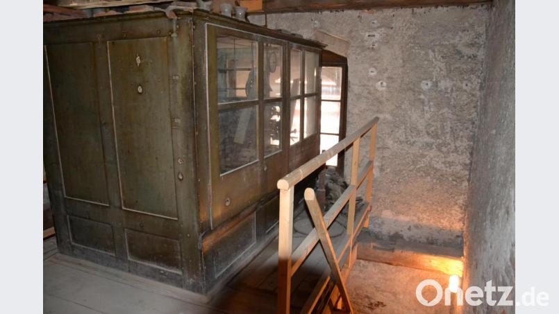 Das zweite mechanische Werk der Turmuhr lief von 1914 bis 1969. Bild: Hladik