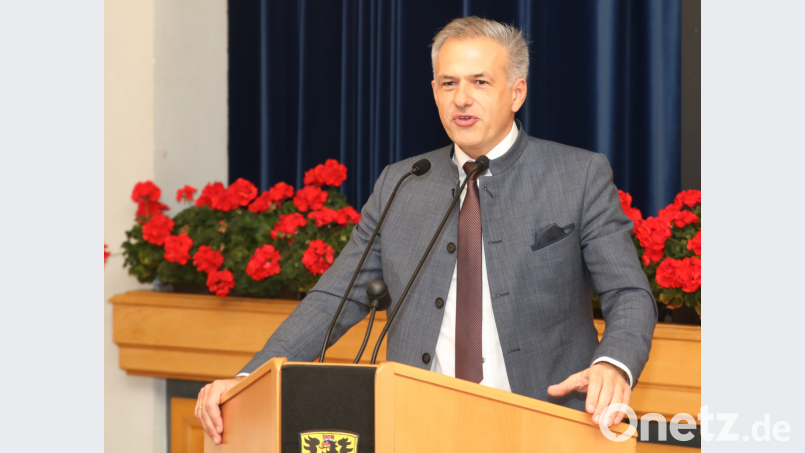 Stellvertretender Landrat Roland Grillmeier war eines der Festredner. Bild: njn