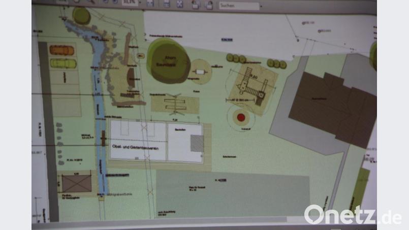 Der vorgestellte Plan für den Anger in Großkonreuth mit einem Multikunktionsgebäude. Bild: kro