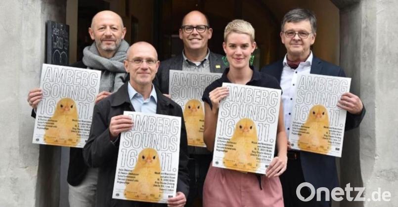 Manfred Wilhelm, Andreas Wörz, Helmut Weigl, Nadja Renner und Toni Donhauser (von links) sind startklar für das erste „Amberg Sounds“ im Ring-Theater. Der Erlös des Konzertabends geht laut Veranstalter an die Selbsthilfegruppe krebskranker Kinder Amberg-Sulzbach. Bild: exb