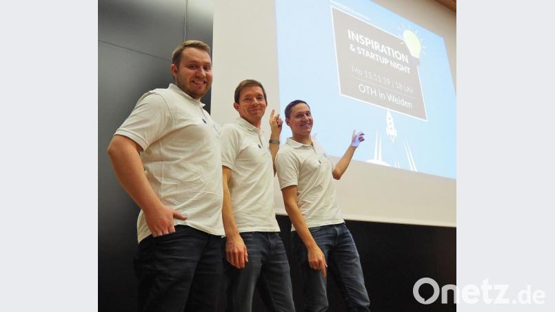 Das Veranstalterteam &quot;Meet Digitals&quot; mit (von links) Louis Bauer, Tobias Walbert und Alexander Hofmann. Bild: Bühner
