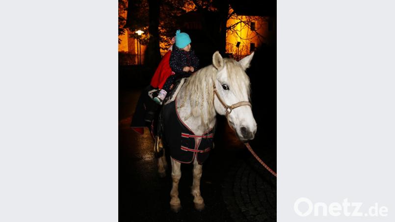 Beim Umzug durfte natürlich der Heilige Martin hoch zu Roß nicht fehlen. Bild: JOCHEN NEUMANN
ERBENDORF