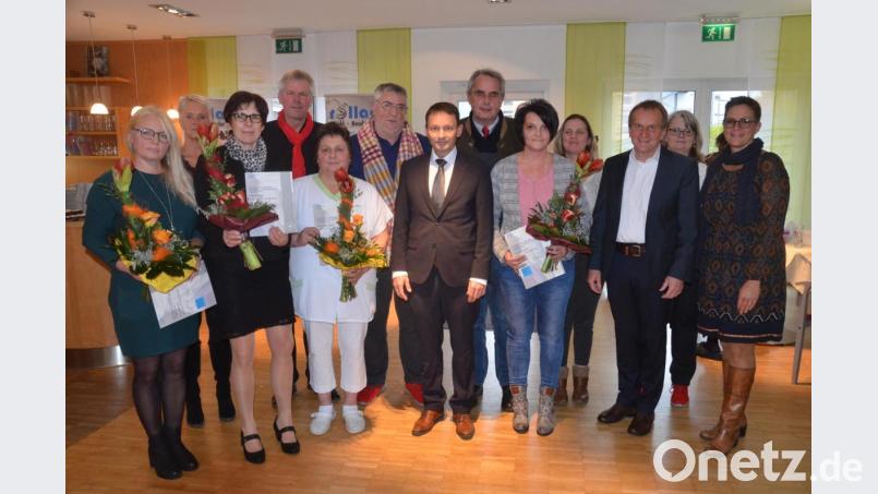 Das Michaelszentrum ehrt langjährige Mitarbeiter. Bild: Kunz