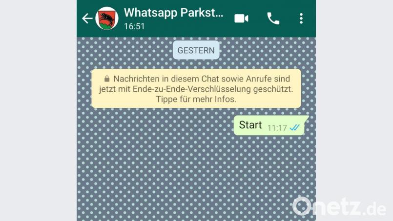 Der Markt Parkstein will bei Whatsapp über Neuigkeiten aus dem Ort informieren. Das Angebot befindet sich noch im Aufbau. Screenshot: jak