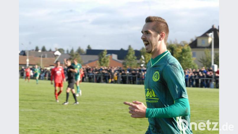 Marco Kießling erzielte den Mitterteicher Siegtreffer beim 2:1-Erfolg in Baiersdorf. Archivbild: Gebert