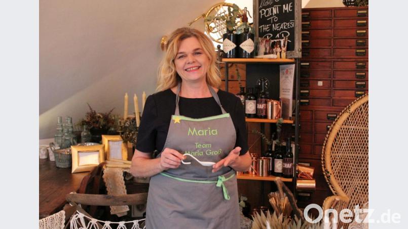 Maria Frank erzählt bei ihr zu Hause in Pullenreuth über ihre Teilnahme bei "The Taste". Bild: Susanne Forster