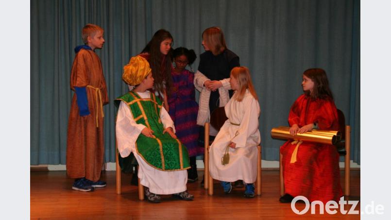 Szene aus dem Theaterstück beim Kinderbibeltag. Bild: fpoz