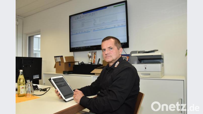 Albert Pöllath von der gleichnamigen Firma. Er zeigt, wie Handwerk 4.0 einmal aussehen kann. Bild: Würth, Wolfgang