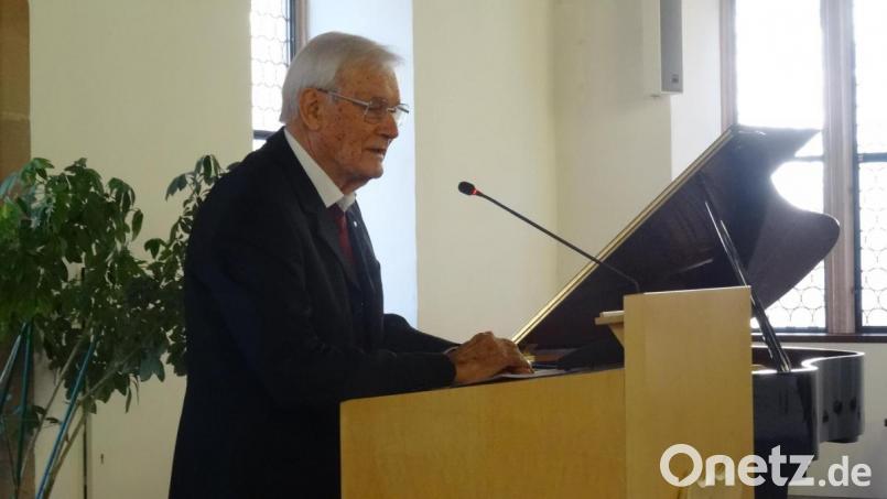 &quot;Wir sind dankbar für alles&quot;, versicherte Josef Christ im Rückblick auf die Jahre in Sulzbach-Rosenberg. Bild: hka