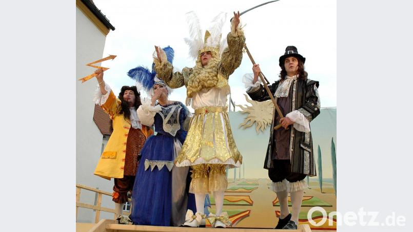 Ausdrucksstarke Schauspieler bei den ersten Knorr-von-Rosenroth-Festspielen. Bild: Stephan Huber